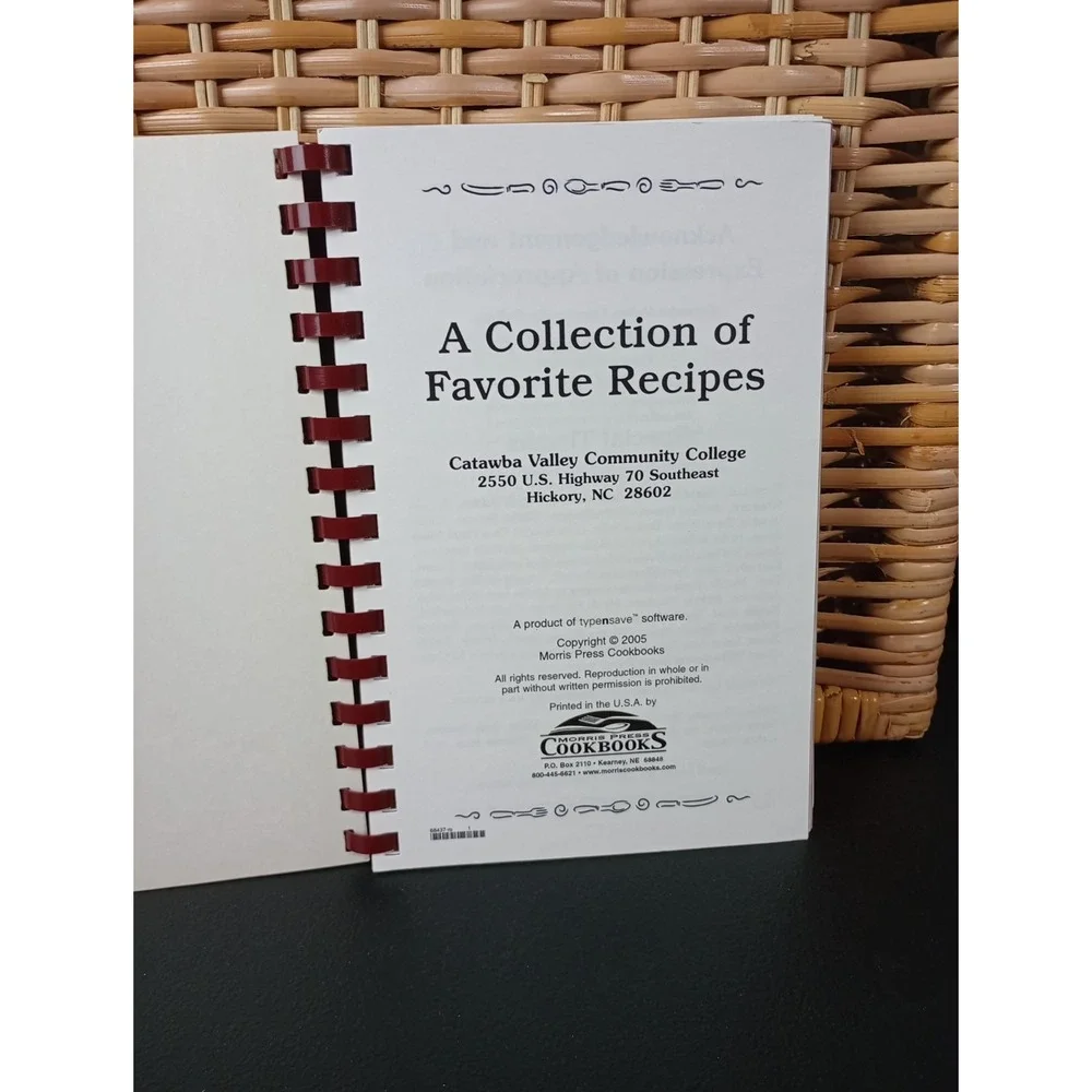 Catawba Valley Community College Nursing Cookbook Hickory, ‎ North Carolina 2005